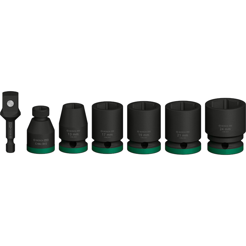 JEU DE DOUILLES IMPACT 1/2" 2608003032 (7PC) BOSCH