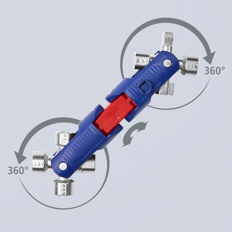 Knipex - Universal key JointKey Quadro - 00 11 06 V04 - 161 mm - 08104528