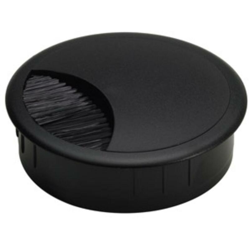 KABELDOORV.KUNSTST.BORST.ROND 60MM ZW HETT-9081330