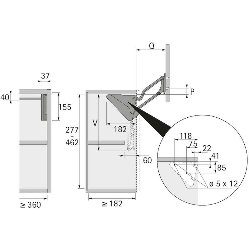 COMPAS REL.LA HL 402-462    9079600        HETTICH