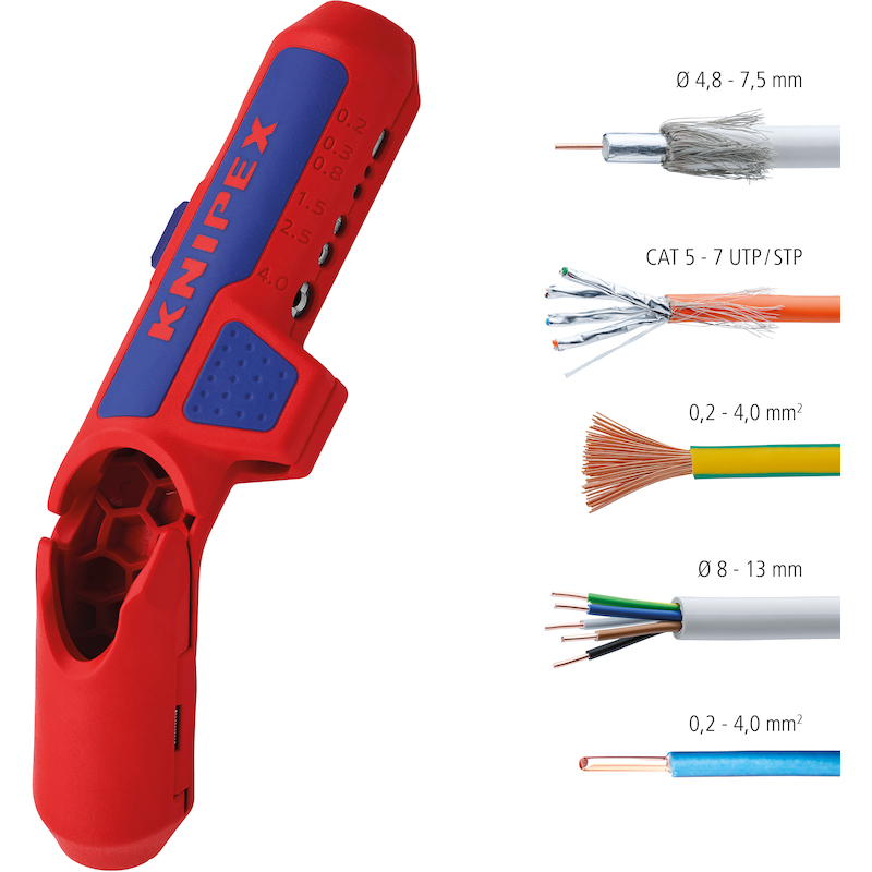 STRIPGEREEDSCH.ERGOSTRIP L  16 95 02 SB     KNIPEX