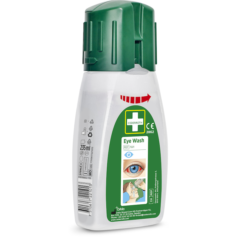 DOUCHE OCULAIRE TAMPONNÉ    7221 - 235ML CEDERROTH