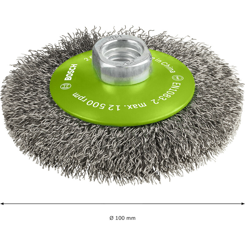 BROSSE CONIQUE 100MM        2608622108 INOX  BOSCH