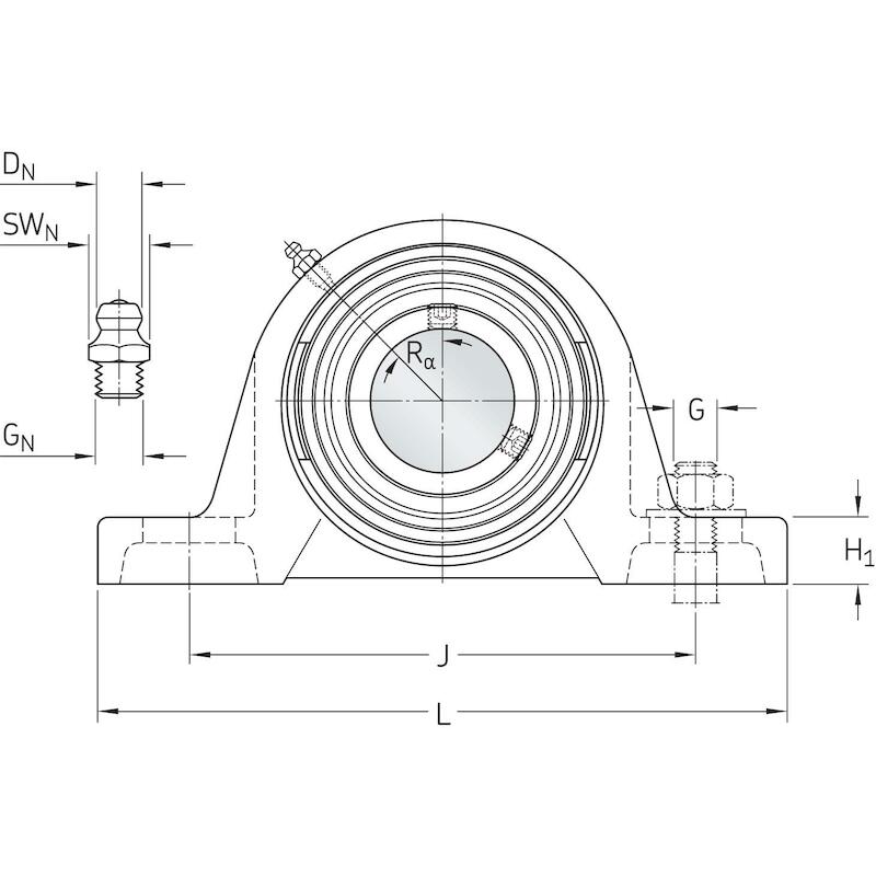 PALIER-Y COMPLET            SY 60 TF           SKF