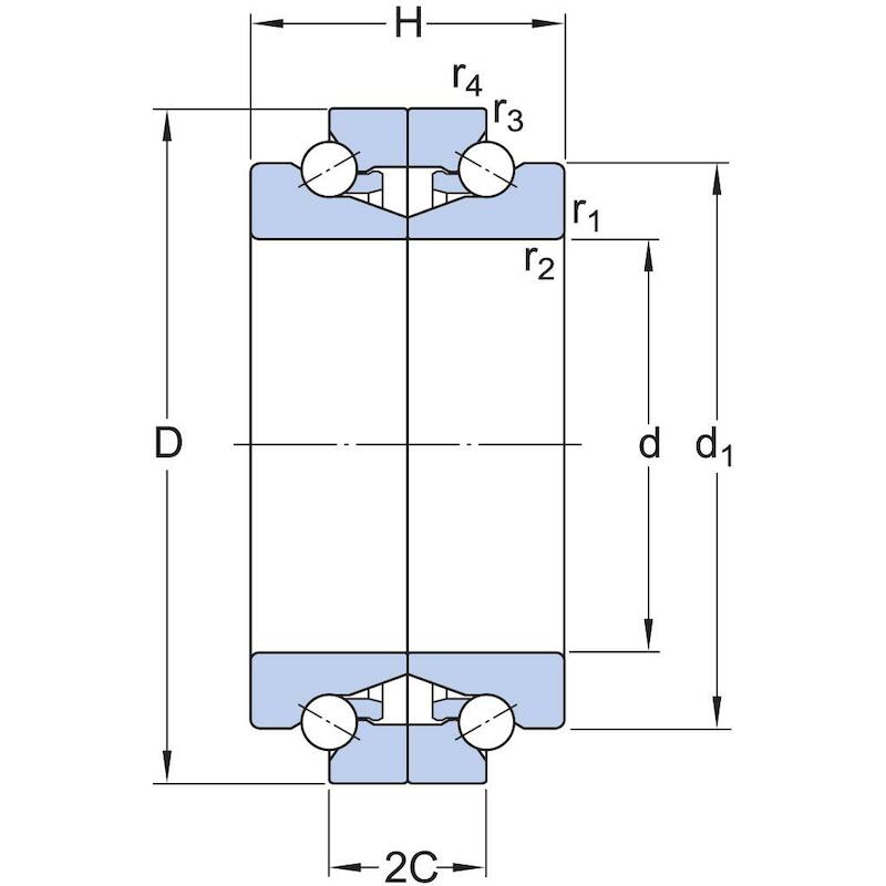 HOEKCONTACTKOGELTAATSLAGER  BTW 70 CTN9/SP     SKF