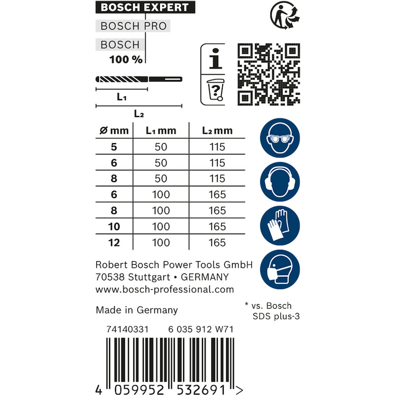 HAMERBOORSET SDS+           2608900195  (7ST)BOSCH