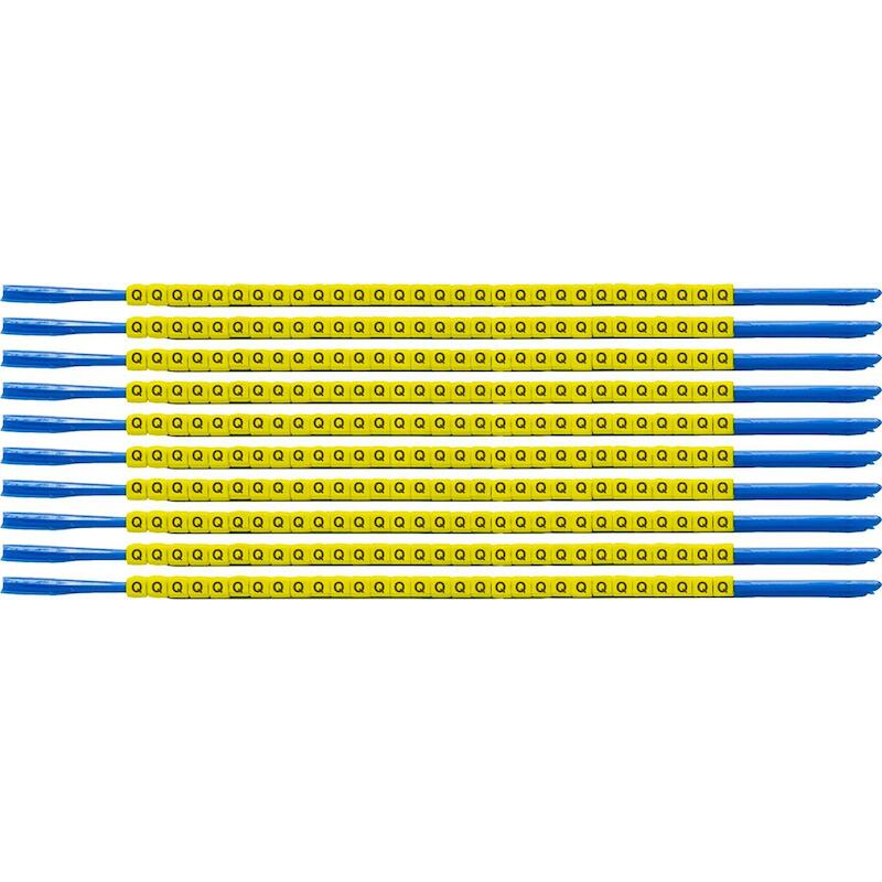 MARQUEUR 'Q' NOIR/JAUNE     333026(300)      BRADY