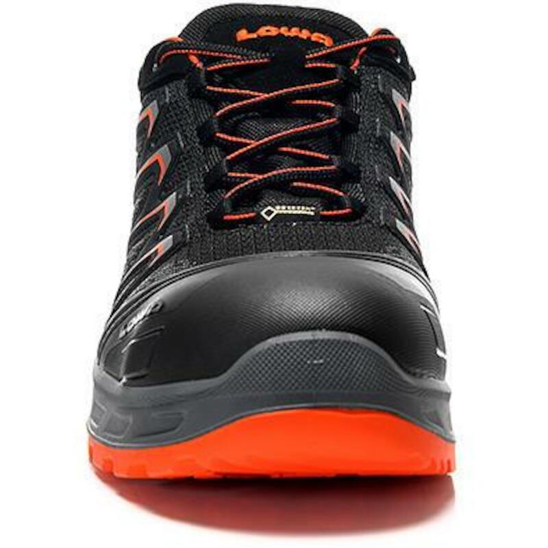 LAGE SCHOEN - LOWA LARROX WORK GTX - S3 ZWART EN ORANJE 44