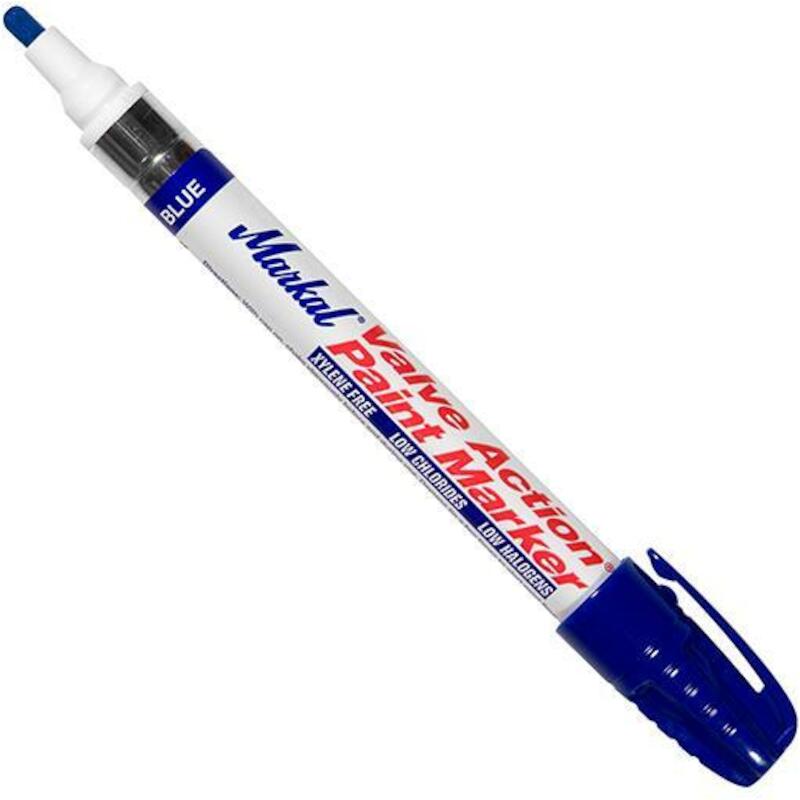 MARQUEUR PEINTURE BLEU      VALVE ACTION    MARKAL