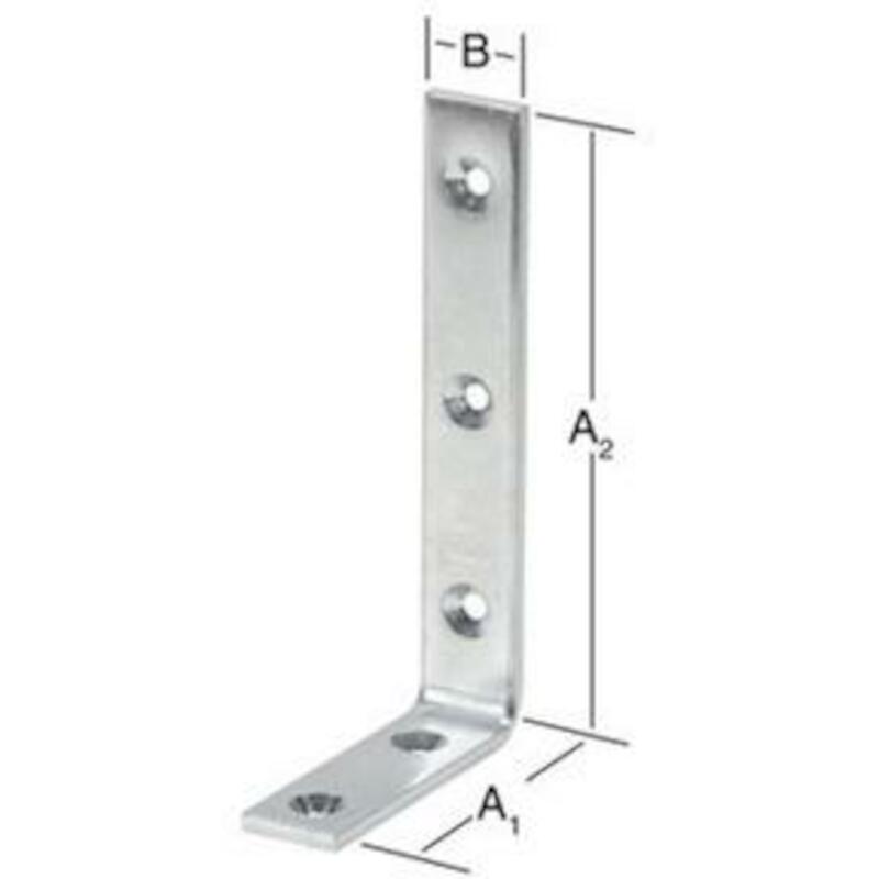 HOEKIJZER GALV              150X80X25