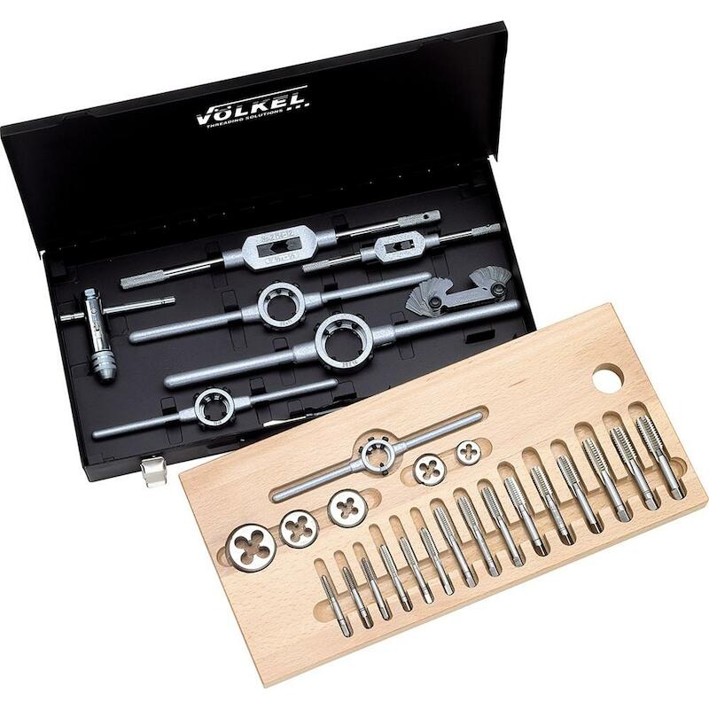 DRAADSNIJSET - VOLKEL 48004 - HSS-G 5 - 12 MM METRISCH (39 EA)