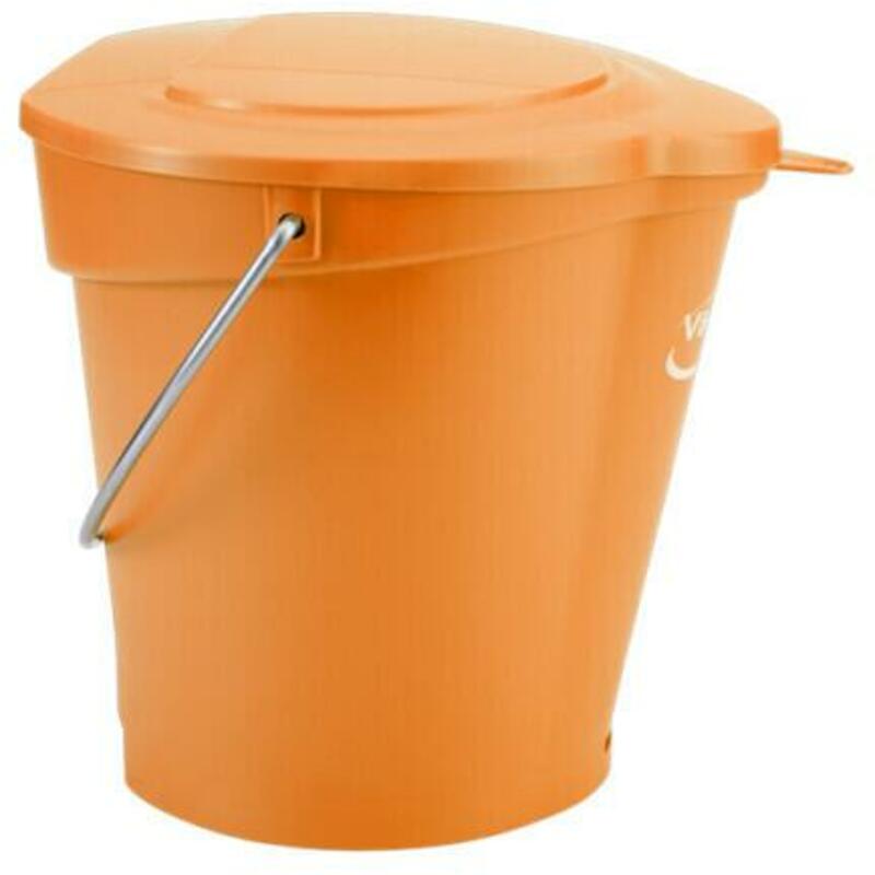 SEAU PP INOX ORANGE         5688/7  6L       VIKAN