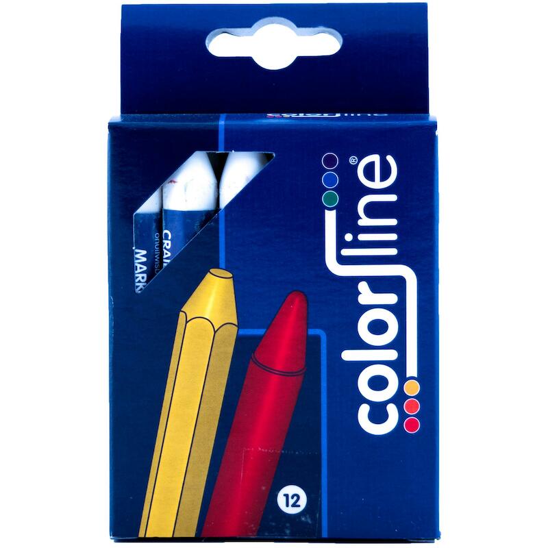 CRAYON GRAS BLANC           CL5001(12PC)COLOR LINE