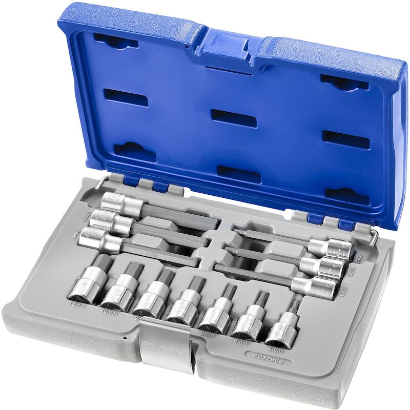 SCHROEV.DOPPENSET 1/2"INBUS E032906 (13ST)  EXPERT