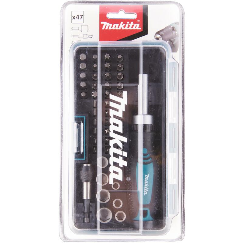 COFFRET FIXATION TOURNEVIS À CLIQUET ET 46 ACCESSOIRES - B-36170 - MAKITA