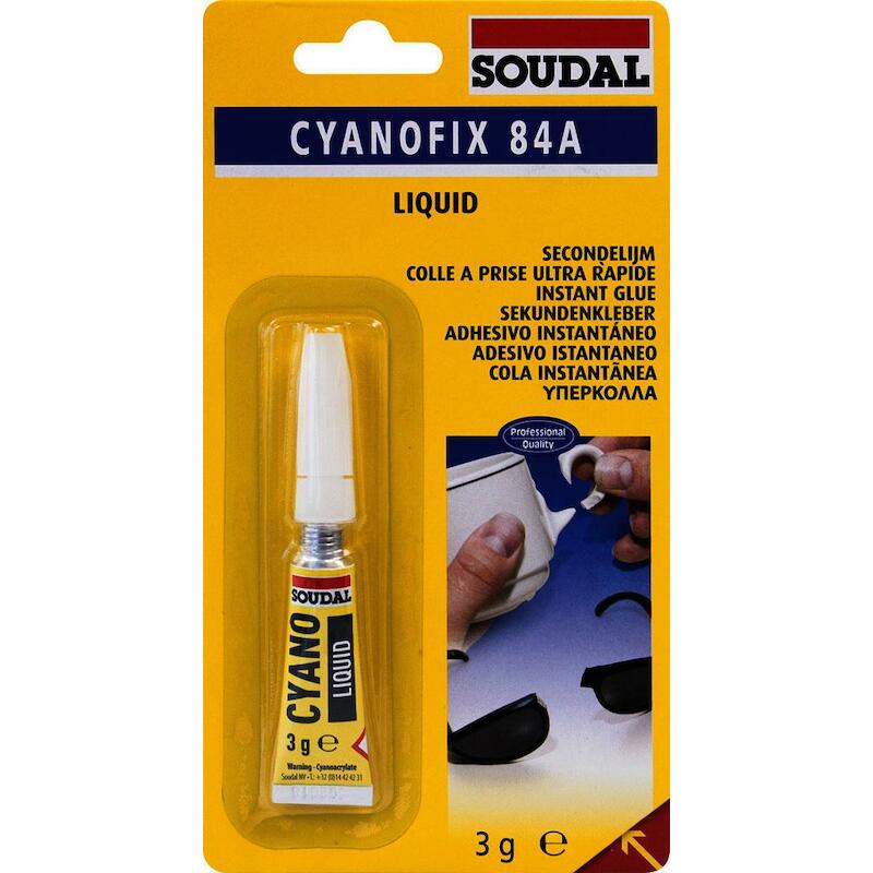 COLLE À PRISE RAPIDE    3GR CYANOFIX 84A    SOUDAL