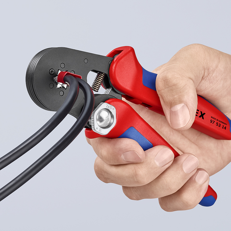 KNIPEX 975314 ZELFINSTELLENDE KRIMPTANG VOOR ADEREINDHULZEN