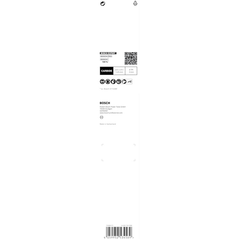 RECIPROZAAGBL.S1155CHC MET. 2608900368       BOSCH