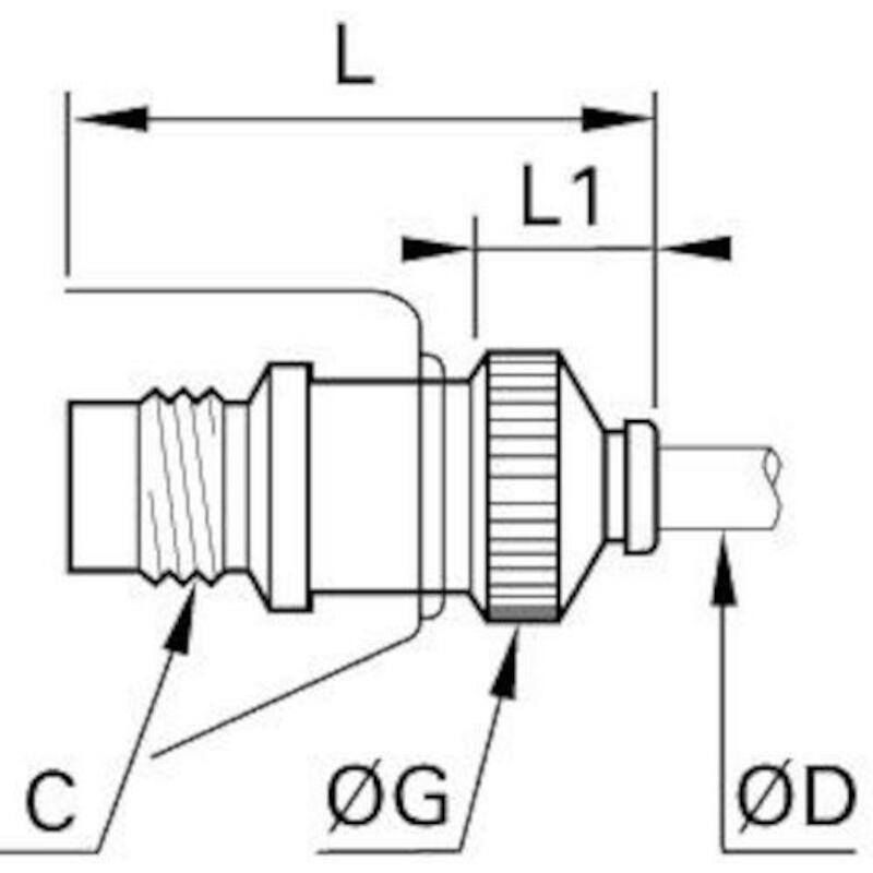 MONDSTUK BLAASPISTOOL INST.4MM   0690 07 00 LEGRIS