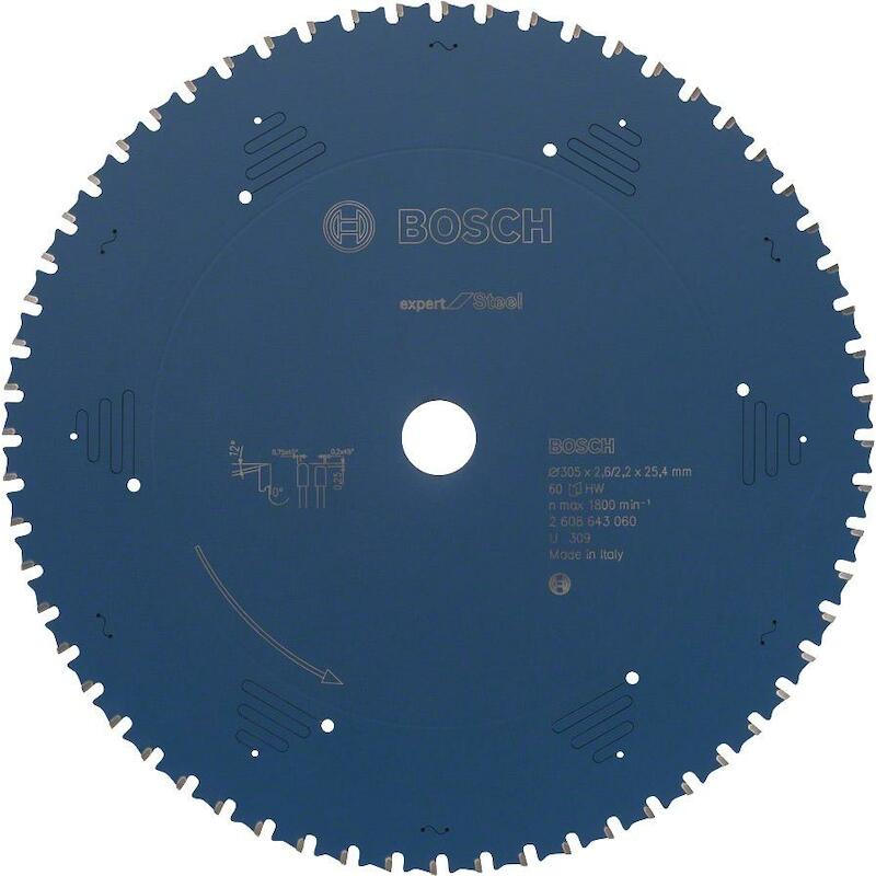 LAME SCIE CI.305X2,6X25,4 M.2608643060 60D   BOSCH