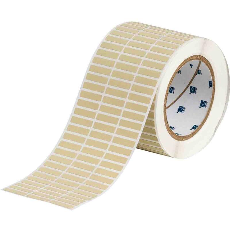 ETIQUETTE MAT AMBRE         132464(10000)25,4X6,35