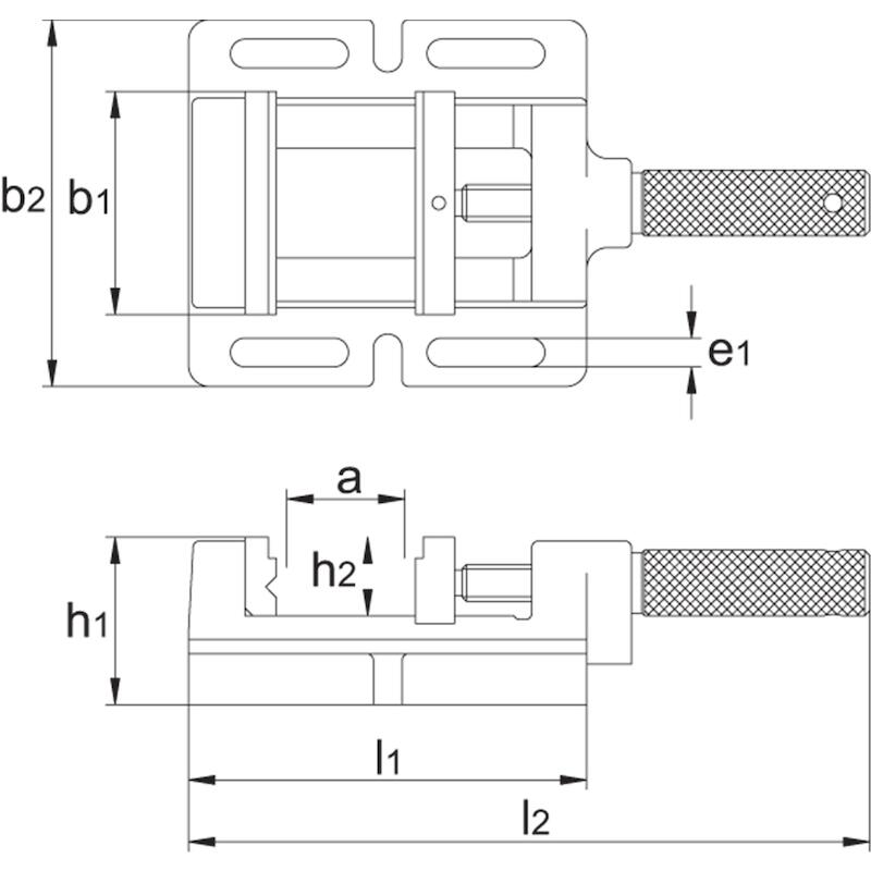 ÉTAU MACHINE ECO PRO 85 MM - 881520085 - INTERNATIONAL TOOLS