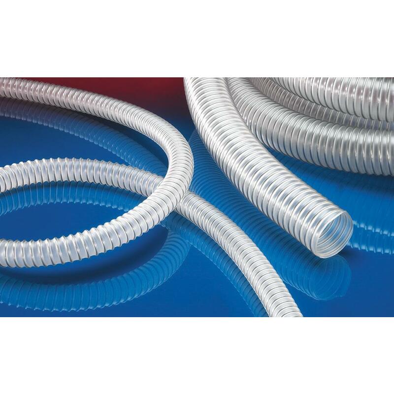 PUR AFZUIGSLANG TRANS. 90MM AIRDUC PUR-INOX 355 FO