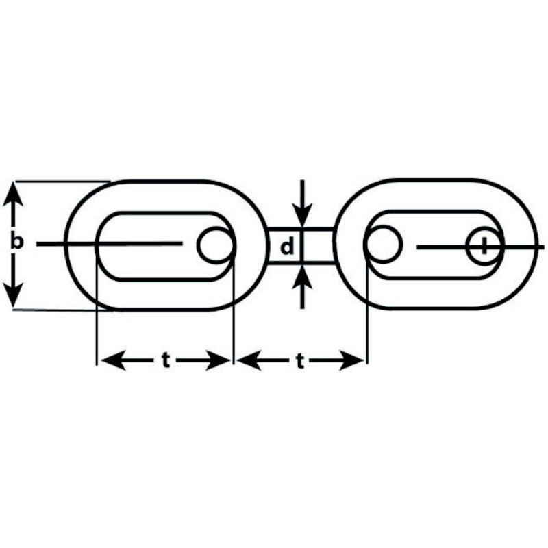 CHAINE                      763-02E - 2 MM - ZN DX
