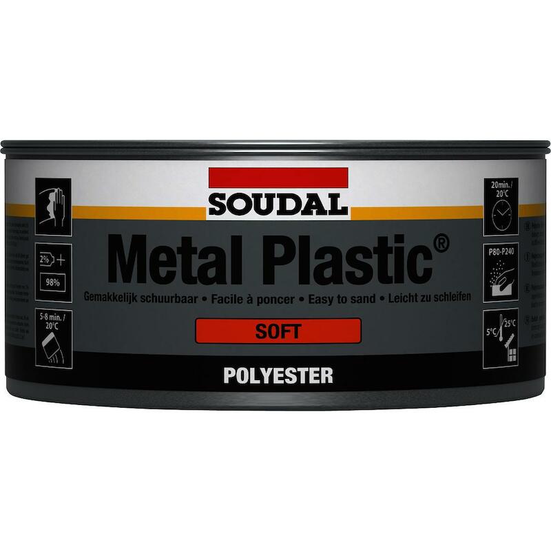PLAMUUR - SOUDAL METAL PLASTIC SOFT - 2 KG BEIGE