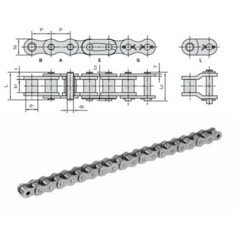 Donghua - Roller chain - exl - Simplex - 5/8" - 10B-1 - 03354792