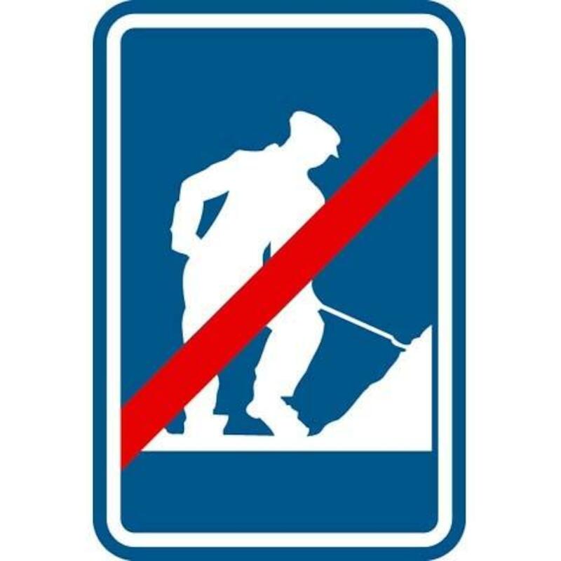 VERKEERSBORD - F47 - T250 AANWIJZING F47 EINDE WERKEN