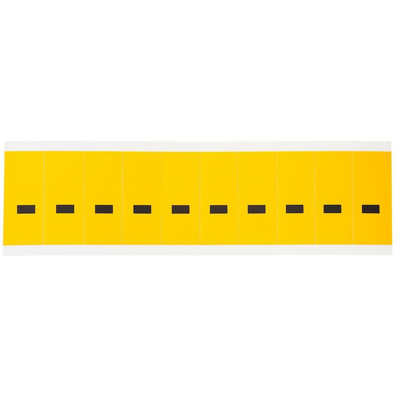 SYMBOOL - BRADY 015376 - '-' ZWART OP GEEL 22X57 MM (250 EA)