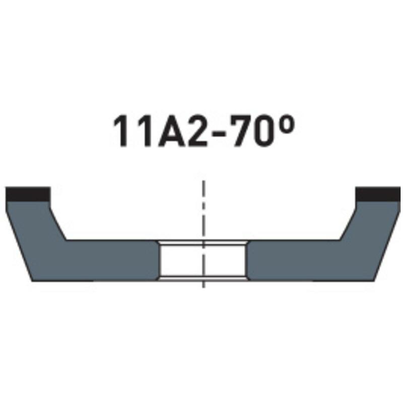 DIAMANTSCHIJF CBN CB126TB99 11A2-70° 100MM  NORTON