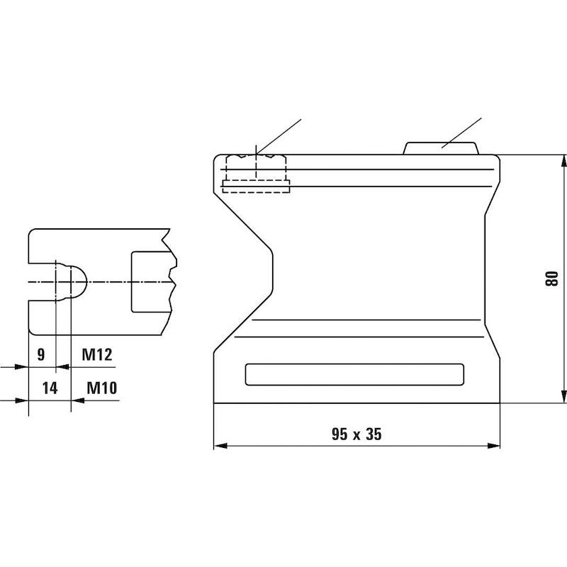 SPANKLEM TOEBEHOREN - BESSEY BASO OPSPANSOKKEL - M10 / M12 80 MM