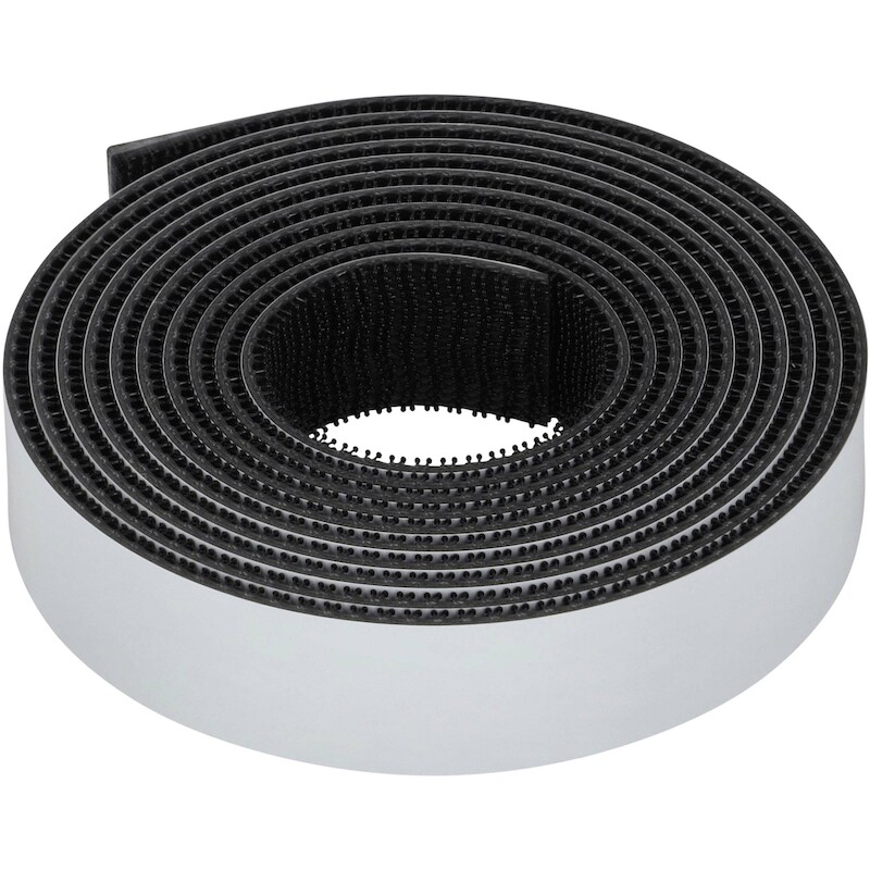ZELFKL.KLITT.BAND NOP ZWART SJ354X  25X25(300ST)3M