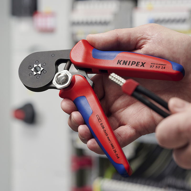 KNIPEX 975314 ZELFINSTELLENDE KRIMPTANG VOOR ADEREINDHULZEN