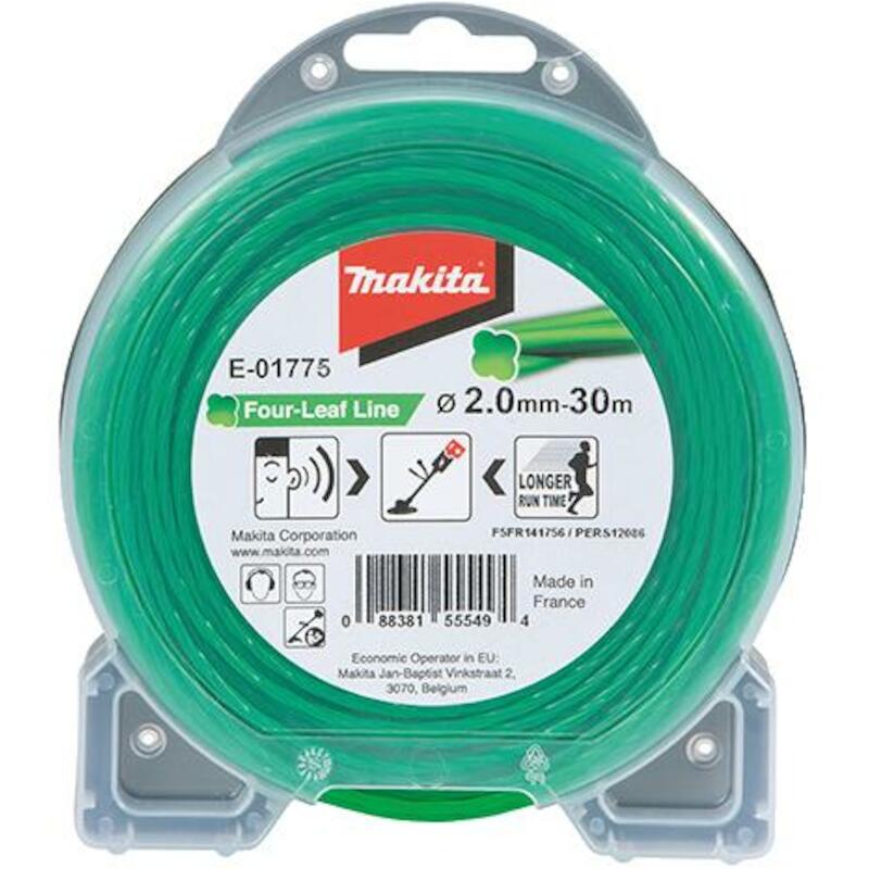 NYLONDRAAD TYPE KLAVERBLAD 2,0 MM X 30 M - E-01775 - MAKITA