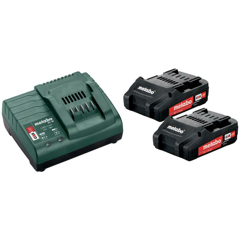 CHARGEUR SC30 + 18V/2X2AH   685161000       METABO