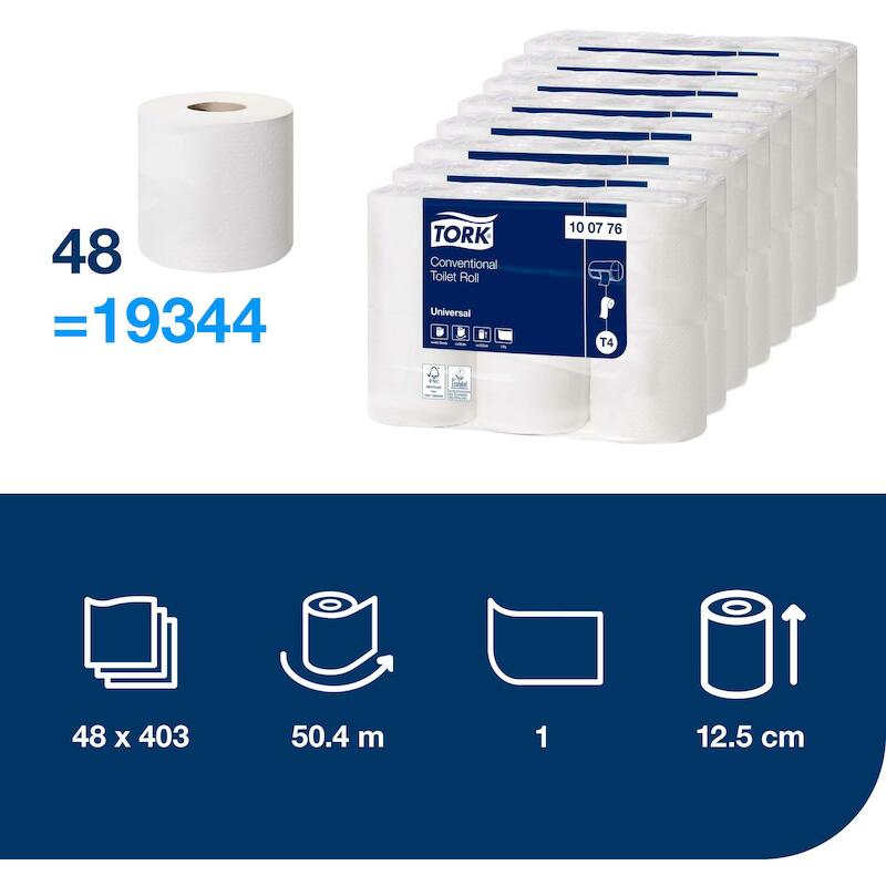 PAPIER-WC UNIVERSAL RL.(6R) 100776-403PCS-1P. TORK