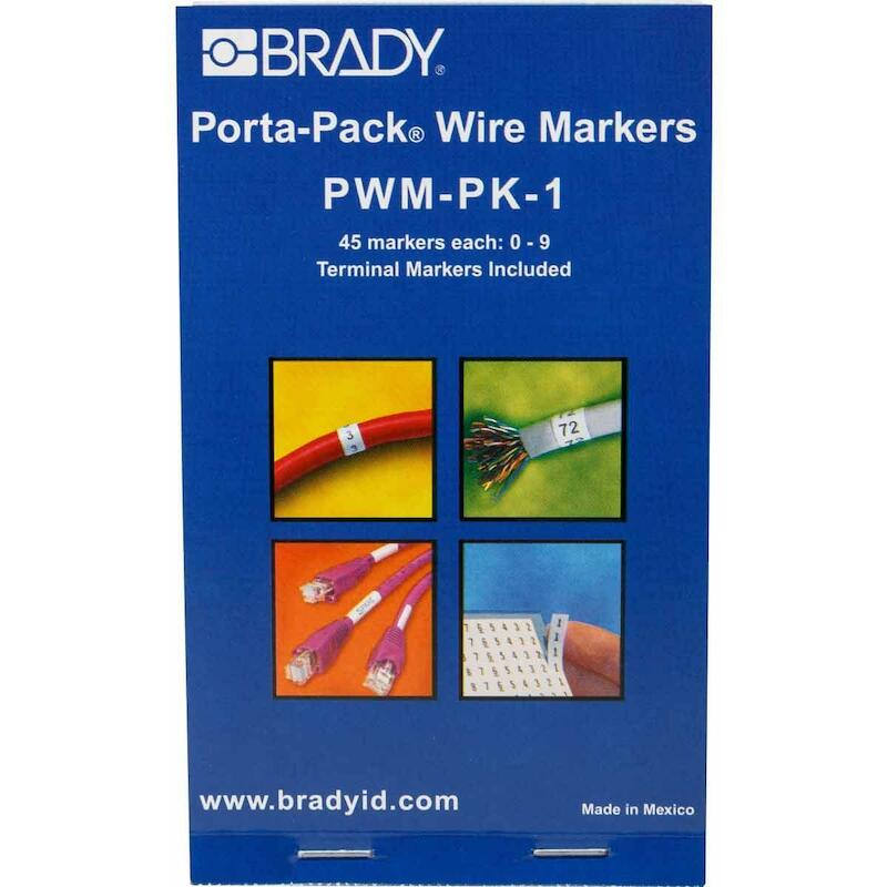 DRAADMERKERBOEKJE - BRADY 031201 - ZWART OP WIT