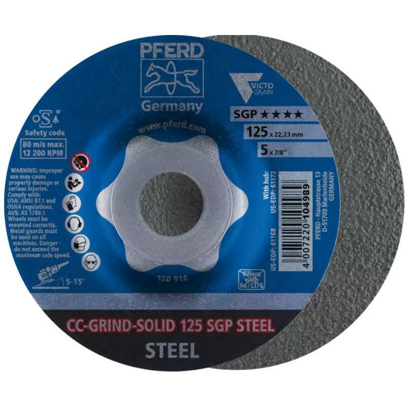DISQ. ÉBARBER 125X22,23     CC-GRIND-SOLID SG PFER