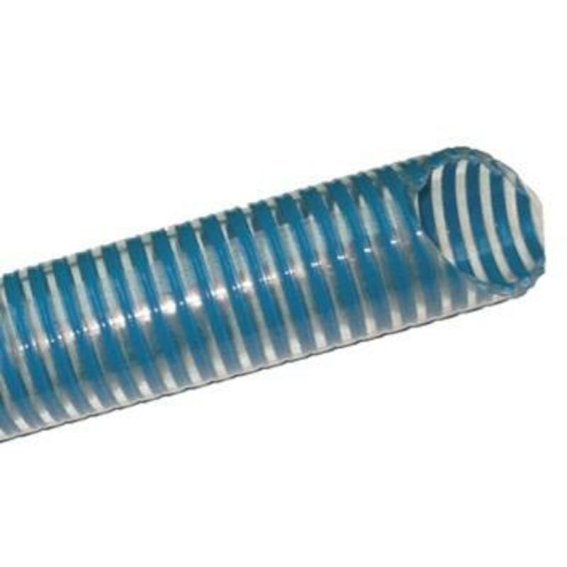 TUYAU D'ASP.PVC TRA/BLEU 2B.AZUR - 100X110,8