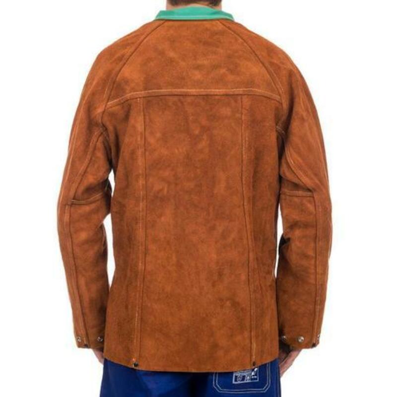 VESTE SOUDEUR CUIR LAVA BROWN 44-7300   3XL WELDAS