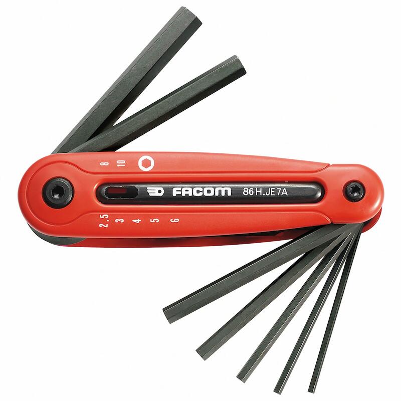 Facom - Inbussleutelset - 86H.JE7A - Inklapbaar - 2,5–10 mm - 7-DELIG - 41294827