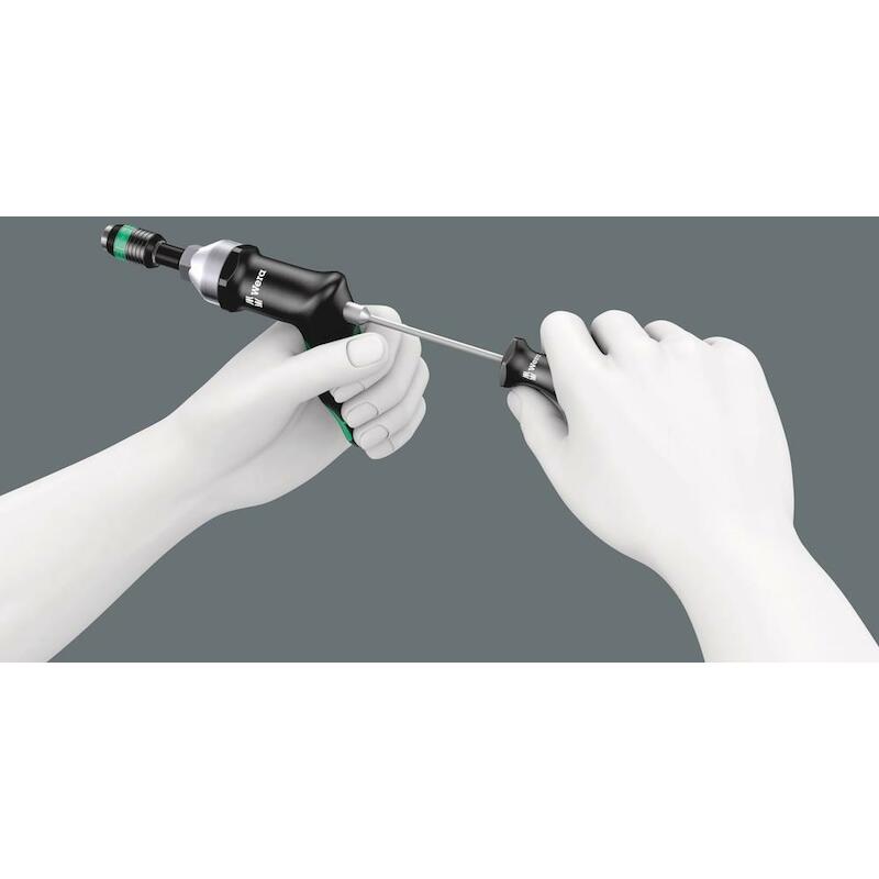 WERA SERIE 7400 KRAFTFORM PISTOOLGREEP INSTELBAREMOMENTSCHROEVENDRAAIER MET RAPIDAPTOR SNELWISSELHOUDER (0 NM)