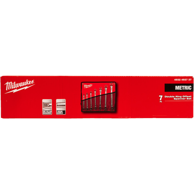 DUBBELE RINGSLEUTELSET      4932492737   (7ST)MILW