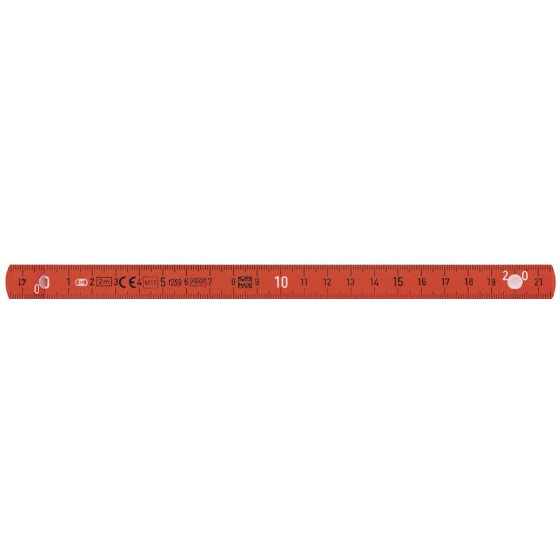 MÈTRE PLIANT POUR ÉLECTRICIEN LONGLIFE 2 M MÉTRIQUE, 10 BRANCHES - 4102008 - WIHA