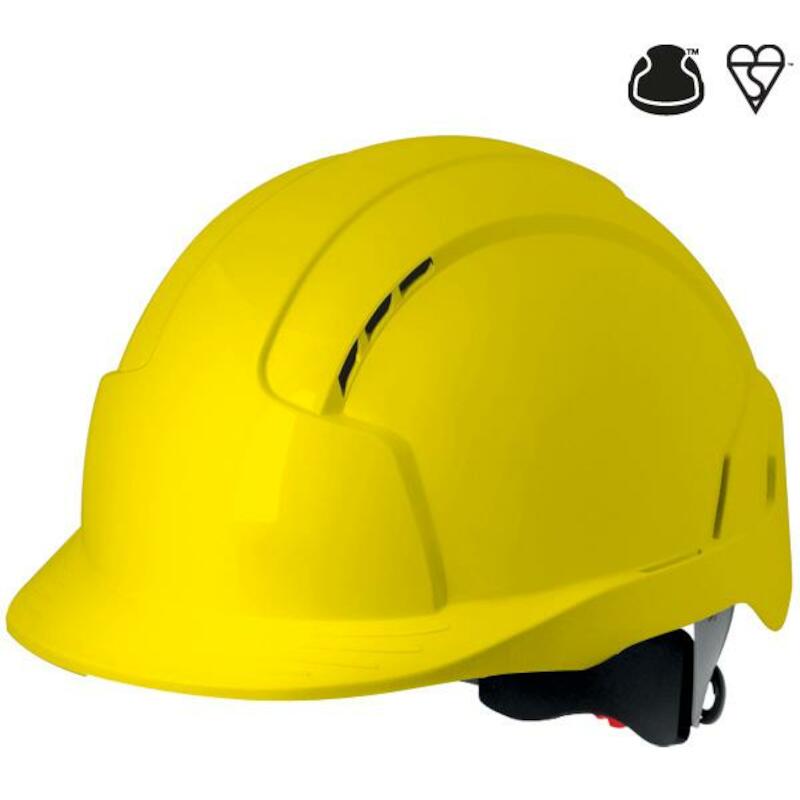 HELM VENTIL.+DRAAIKNOP      EVOLITE GEEL       JSP