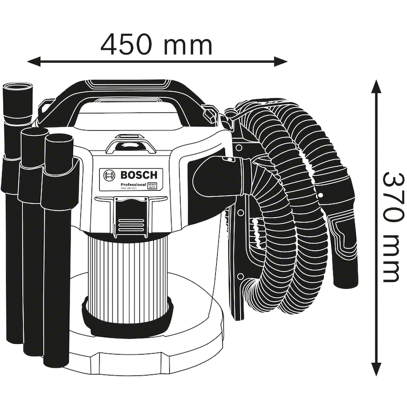 ASPIRATEUR S/ACCU 18V/BODY  GAS 18 V-10 L    BOSCH