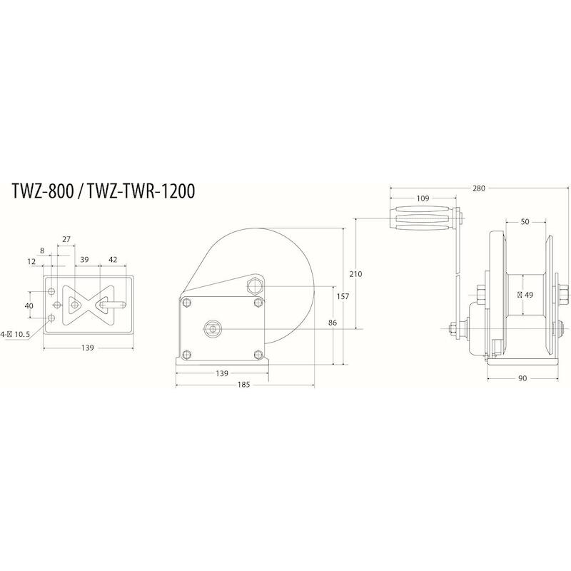 HANDLIER 550KG   (EX KABEL) TWZ-1200          REMA